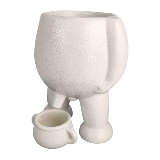 Горшок для мочи Yousheng, горшок для мочи из смолы, забавный горшок для суккулентов с дренажем, новинка, ваза для внутреннего и наружного садового декора