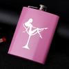 Hip Flask 8 Oz Stainless Steel Flask for Alcohol Pocket Bottle for Whiskey Liquor Wine Alcohol Whiskey Women Friend Gift