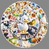 50 3D Animal Graffiti Stickers Personalized Creative Cartoon Animal Decoration Water Cup Mobile Suitcase Stickers