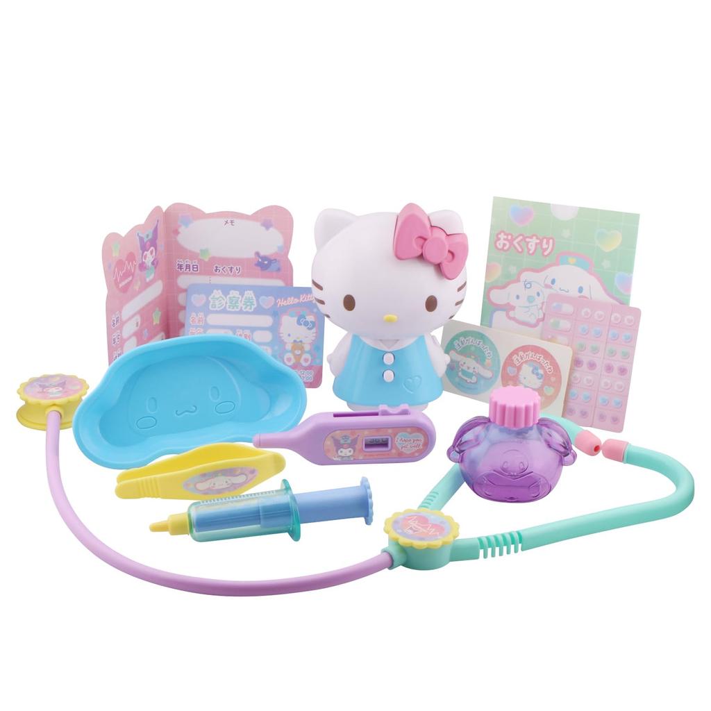 Maruka Sanrio Characters Talking Doctor Pretend Play Ages 3 and 199337 Set, Toy, Up,