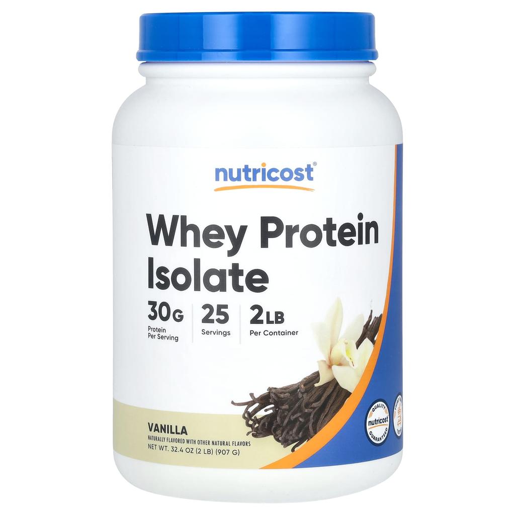 Nutricost Whey Protein Isolate, Vanilla, 907 G (2 Lb)