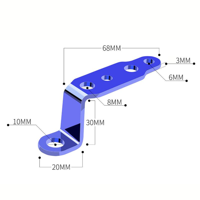 Универсальное мотоциклетное зеркало заднего вида, модифицированный светодиодный кронштейн для фары, прожектор, мотоциклетные аксессуары, удлинительные кронштейны