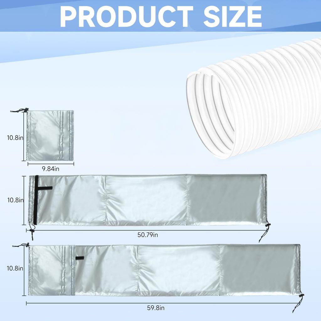 Portable Air Conditioner Hose Cover Waterproof Insulation Tube Sleeve for AC Unit with Thermal Protection