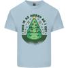 Bah Humbug Christmas Tree Funny Unisexs Light Cotton TShirt