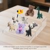 3/6/9 Pcs Acrylic Display Stand U Shape Cake Doll Display Stand Stackable Cosmetic Bag Jewelry Storage Shelf for Figure Cosmetic