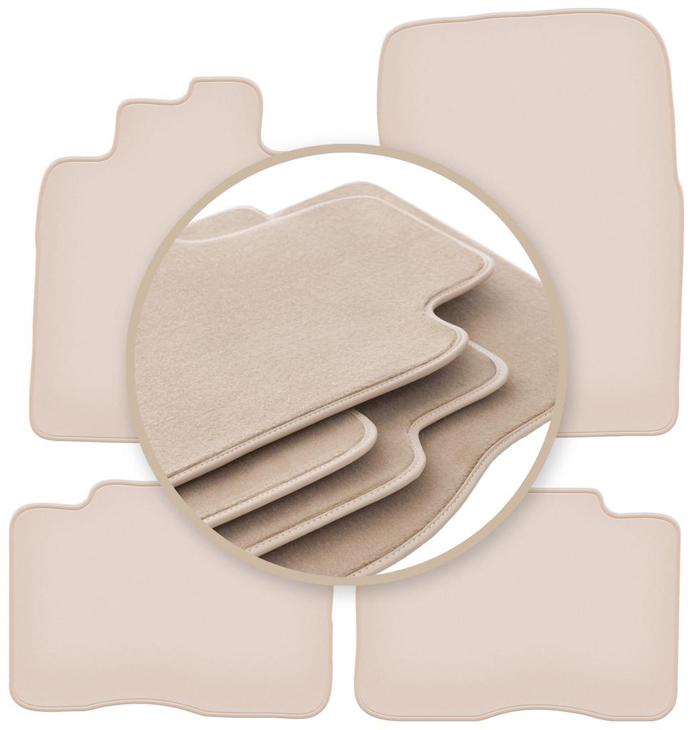 PREMIUM beige floor mats for: Mitsubishi Pajero IV short 2006-2018