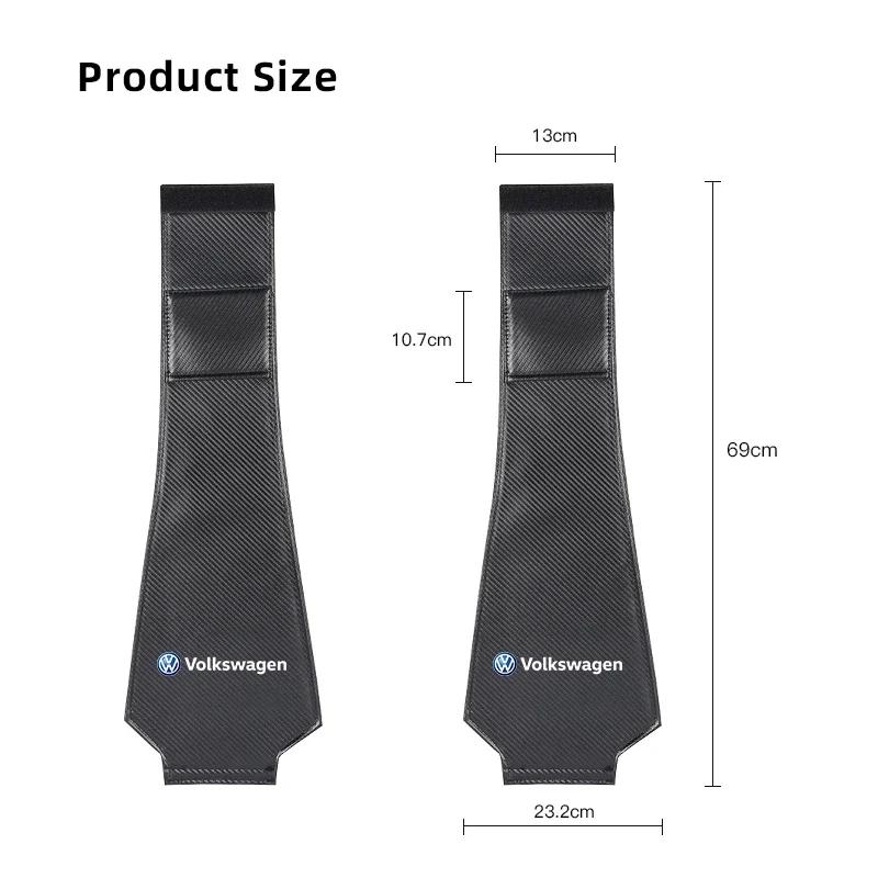 hijk1 ·2Pcs Car Seat Headrest Cover Protective Covering For VW Atlas Jetta Touareg Variant Golf Polo GTI Taos Nivus Passat Tiguan CC