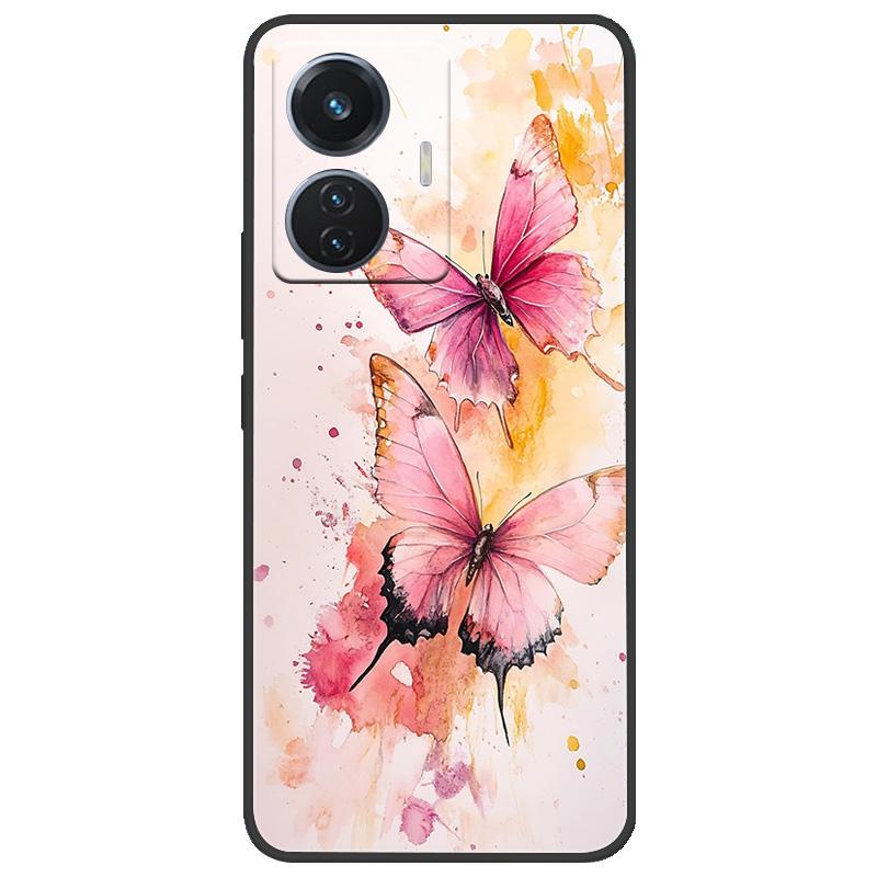 Для vivo T1 4G Y55 4G iQOO Z6 44 Вт V2153 Чехол Мраморный Мягкий Матовый Силиконовый Чехол на Заднюю Панель Для Vivo T1 44 Вт Полная Защита Чехол для Телефона