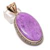 Purpurite Gemstone Copper Jewelry Pendant 2.48"