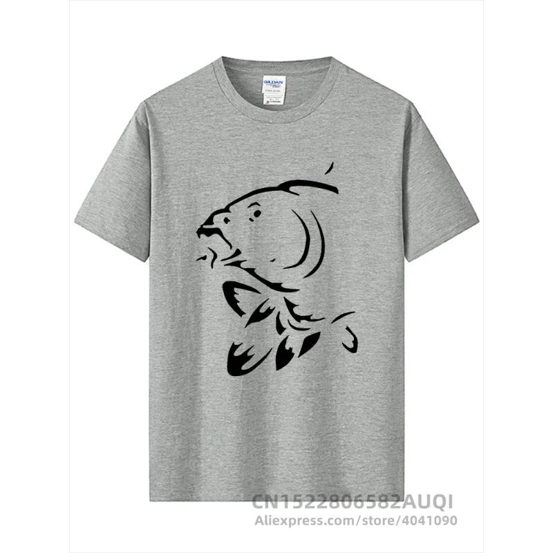 Летний топ с круглым вырезом и 3D-принтом рыбы, модная повседневная мужская футболка с коротким рукавом
