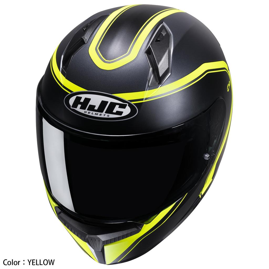 ШЛЕМЫ HJC Мотоциклетный шлем с полной вентиляцией и внутренним съемным C10 Ellie HJH235 ЖЕЛТЫЙ XL (60 - 61см)