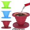 Collapsible Coffee Filter Funnel Heat Resistant Silicone Coffee Funnel Portable Coffee Brewing