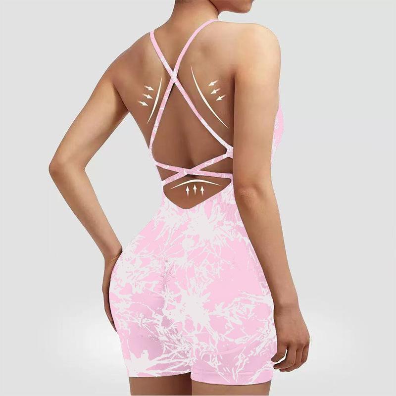 Костюм для йоги в стиле жилета, комбинезон, сексуальный, облегающий бедра, цельный, новый спортивный комбинезон для женщин