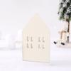 Wood Craft Eco-friendly Unique Design No Glitch Nordic Style Miniature Christmas Decor Good Texture Small House Wooden Craft Household Supply