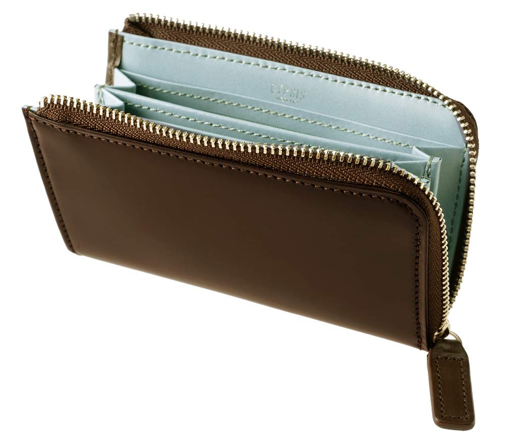 Cypris Карманный Компактный Кожа Bridle Умный Подарок на День для Шоколадный x Светлый 1634 Кошелек-BR Кошелек Все-в-одном, Кошелек, Мужской, Бойфренд, Синий,