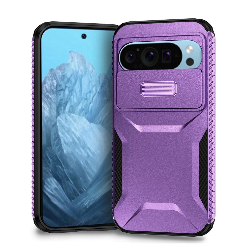 KEYSION Противоударный защитный чехол для Google Pixel 9 Pro XL Slide, защитный чехол для объектива камеры, задняя крышка для телефона Google Pixel 8 Pro 8A