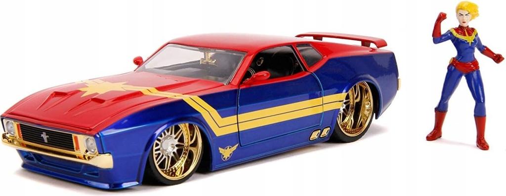 Ford mustang '73 captain marvel avengers jada 1:24