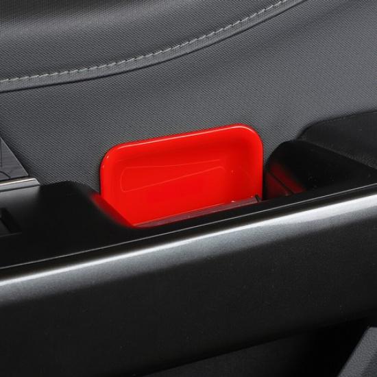 2x Interior Front Door Handle Bowl Decor Cover Trim for Ford F150 - Red