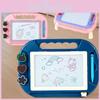 Kids Magnetic Writing Drawing Slate Magic Eraser Doodle Pad Color Sketch Board