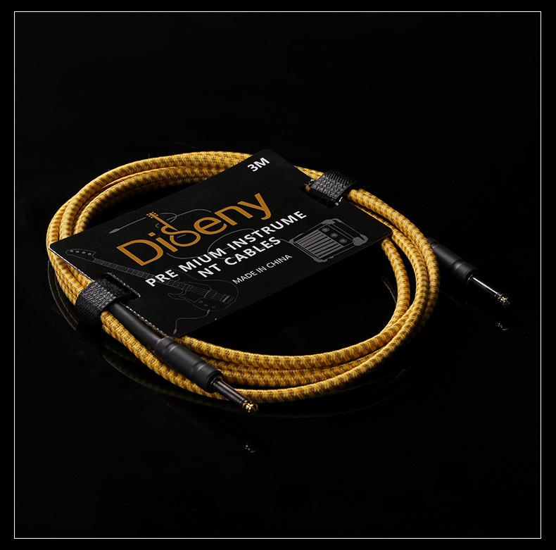 Noise-Cancelling 6.5mm Guitar Patch Cable - 3m/10m for Electric/Bass/Acoustic Amplifiers