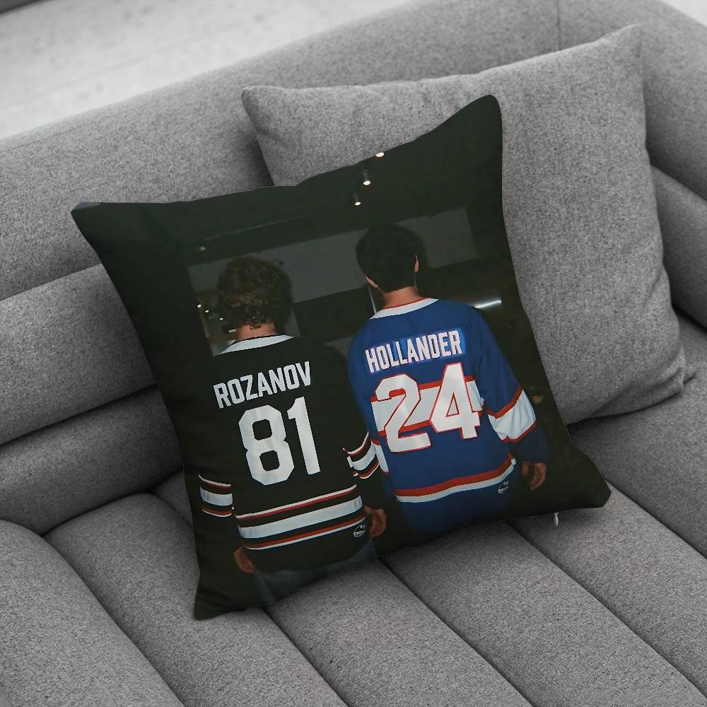 Popular TV HHeated RRivalry Pillow Case Square DoubleSided Printing Short Plush Sofa Cushion Cover Bedroom Bedside Pillow