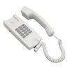 Проводной телефон ABS Настенный стационарный телефон с регулировкой громкости, функциями отключения звука и повторного набора для офиса, гостиницы, белый