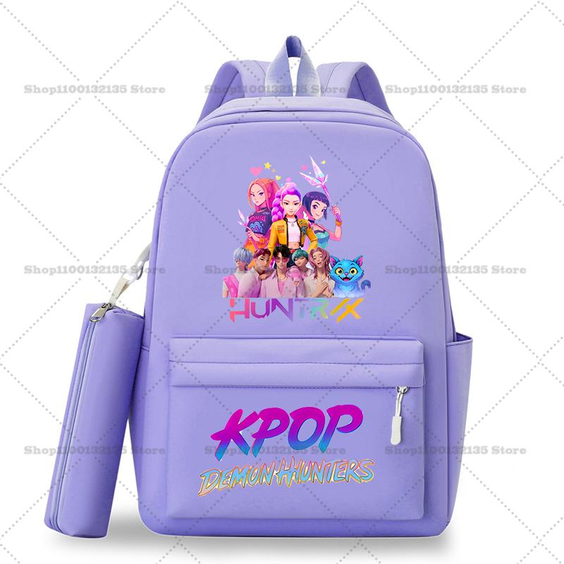Школьный рюкзак Kpop Охотники на демонов Студенческий Подросток Рюкзак Девочка Повседневный Кавайный Школьная сумка Дорожный рюкзак Mochila Подарок для STEM DIY Набор для сборки 3D