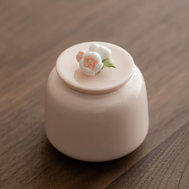 DiDiBirDi Mini Urn, Perfect for Keeping Your Pet's Ashes, Perfect for Two-Part Cremation, Includes a Compact Urn Cover and Pink Cover, Ideal for