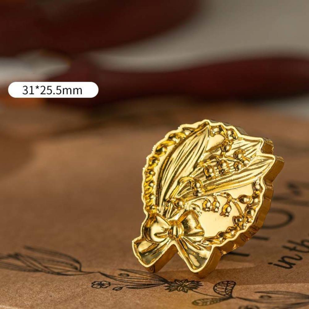 European-style Retro Sealing Wax Stamp Head Snowflake Wax Seal Stamp Polyshaped Head Stamp