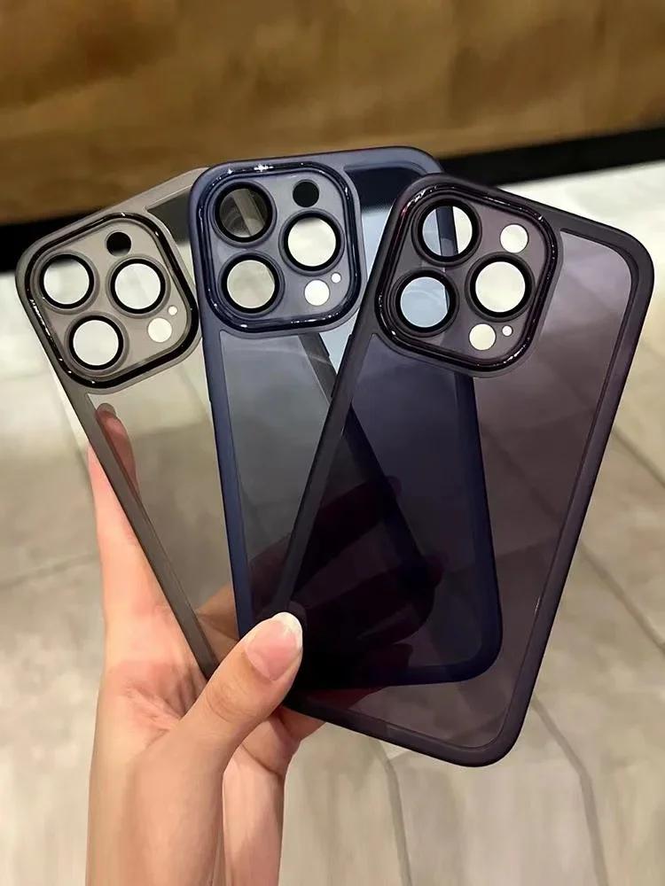 Роскошный Мягкий Прозрачный Чехол Для IPhone 16 14 13 12 11 15 Pro Max X Xs Max XR Plus SE Ударопрочный Силиконовый Бампер Чехол
