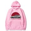 Men Nostalgic Car Hoodie Jdm Comic Printing Tracksuit Print Unisex Streetwear Hip Hop Autumn Winter Fashion Hip Hop Tops
