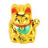Plastic Feng Shui Fortune Cat golden Car Dashboard Cat Ornament  Car Interior Ornament