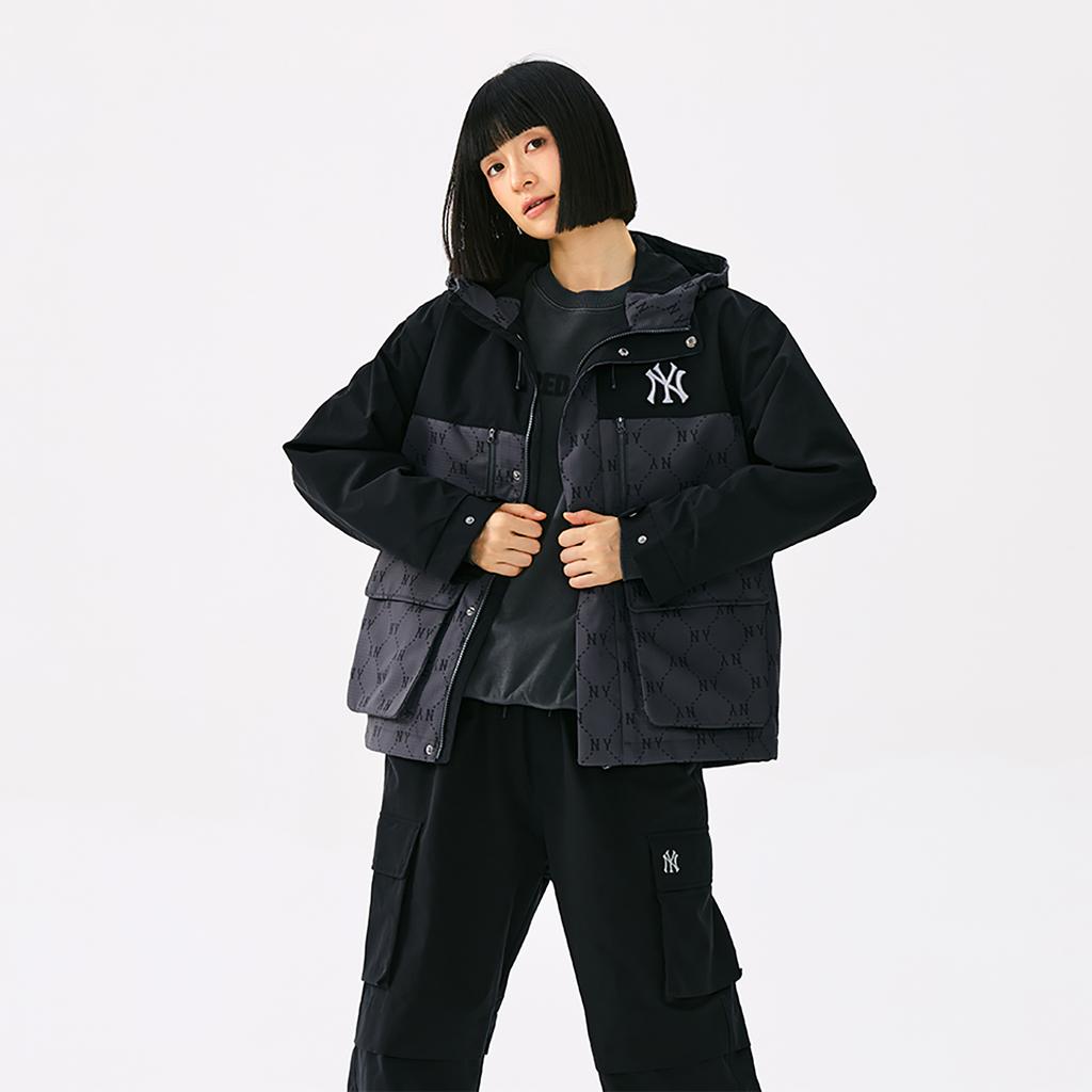 Новая коллекция MLB MONOGRAM Куртка New York Yankees 25FW Унисекс Стандартная Угольно-серая 3AWJM0154-50CGS