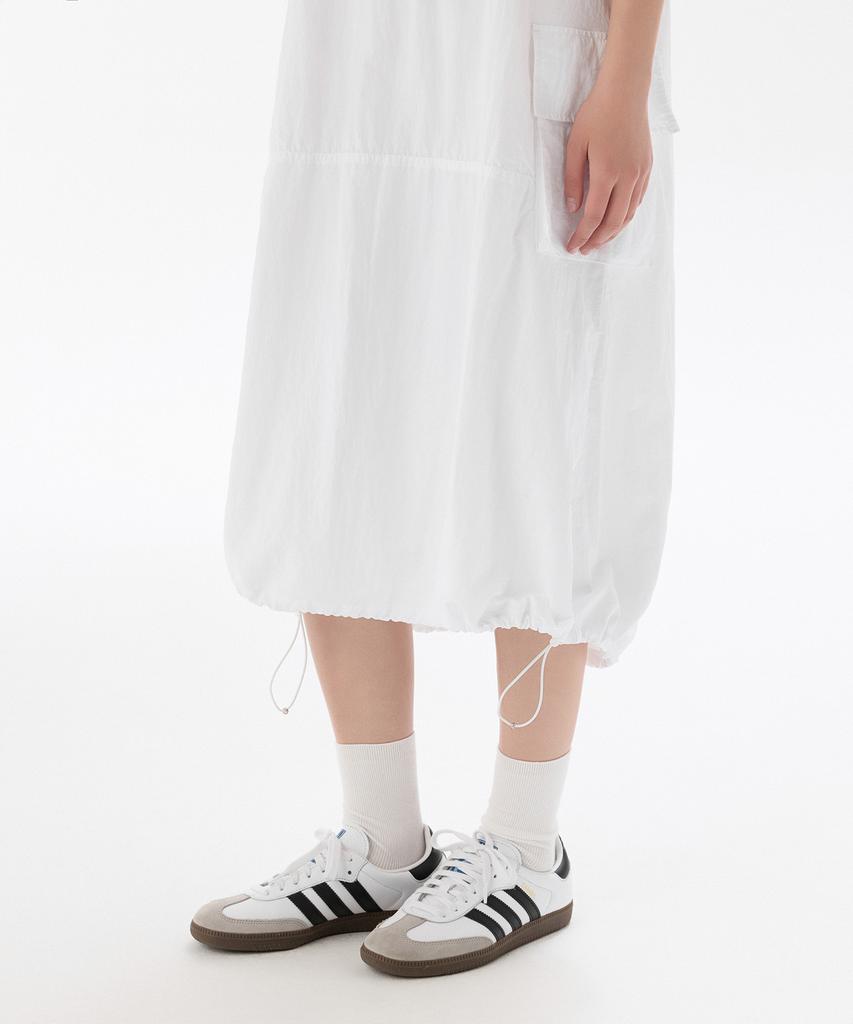 Musinsa Standard Woman Women'S Nylon Parachute Cargo Dress [White]