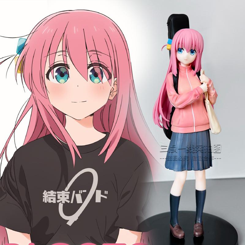 Bocchi The Rock Герой Гитары Ямада Рё Аниме Фигурка 2D Милая Девушка Украшение для Рабочего Стола Коллекционная Фигурка Подарок для Любителей Аниме