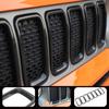 ABS Car Front Grille Decoration Ring Cover Stickers For Jeep Renegade 2019 Up Car Exterior Accessories
