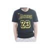 Nike Лос-Анджелес Лейкерс Леброн Джеймс # 23 Дышащая повседневная спортивная футболка Мужские топы Черные AA2591-022