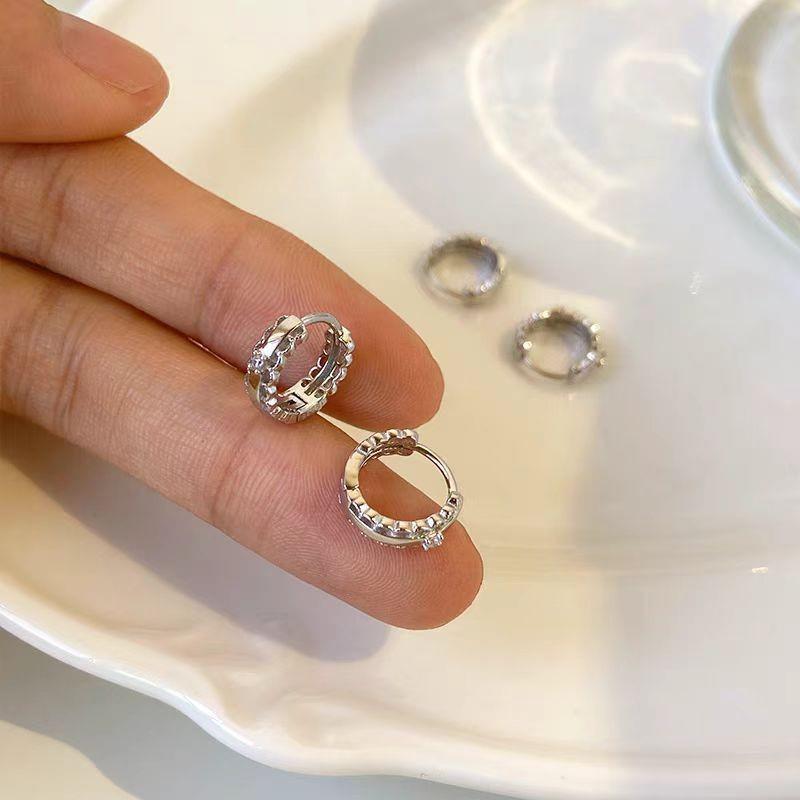 Серьги-кольца из стерлингового серебра 925 пробы: 2025 Современный Нишевый Дизайн - Элегантный и Роскошный для Женщин