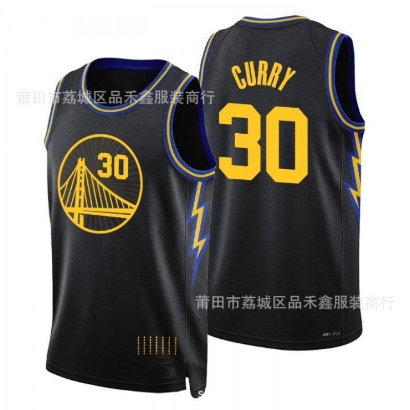 Golden State Warriors 30 Curry 11 Thompson Basketball Jersey Breathable Fan Sportswear