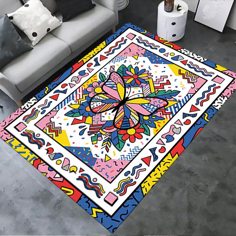 2025 New Butterfly Decoration Carpet Rug for Living Room Bedroom Home Sofa Decoration,Kids play Non-slip Floor Mat17
