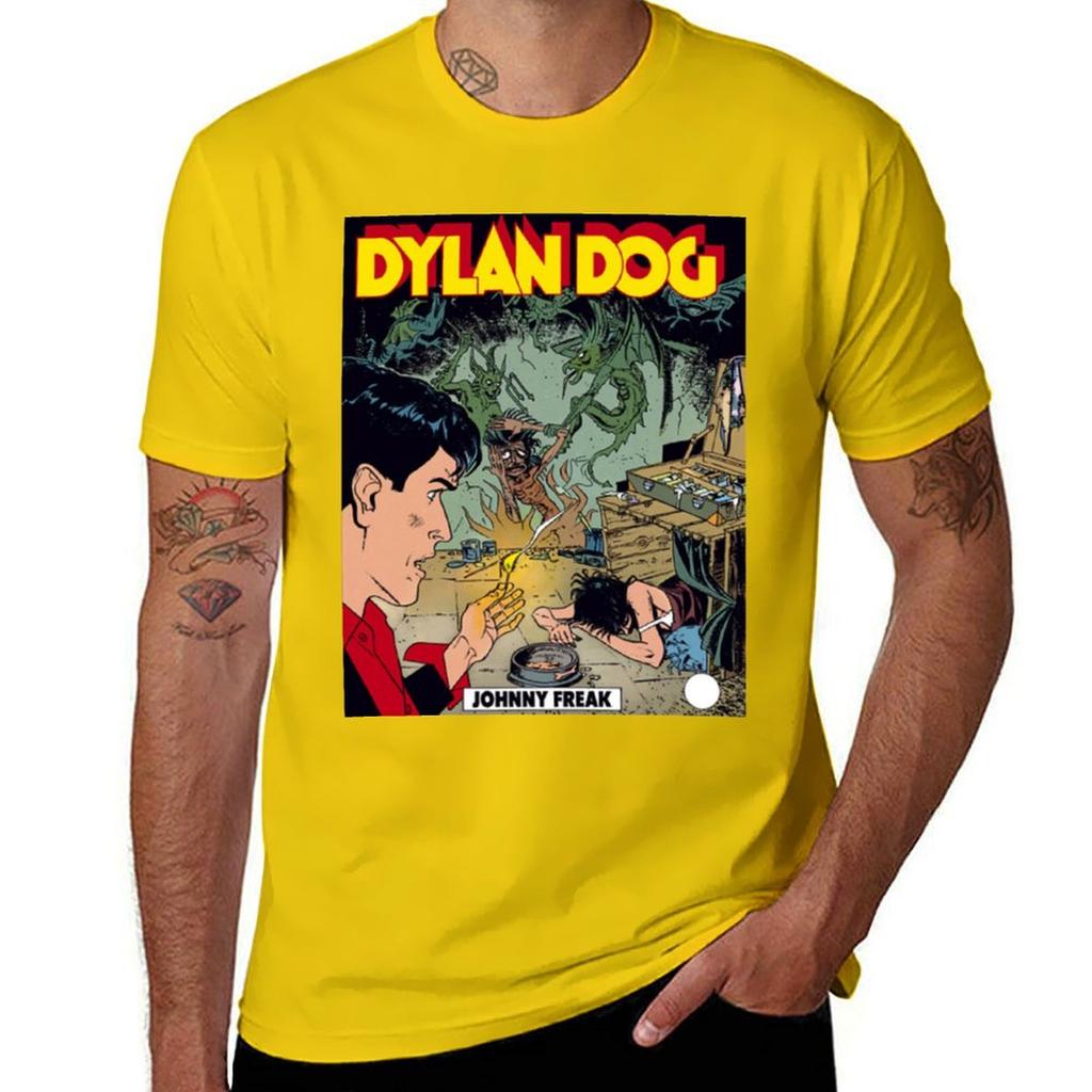 Футболка DYLAN DOG летняя одежда возвышенные черные тяжеловесы мужская одежда