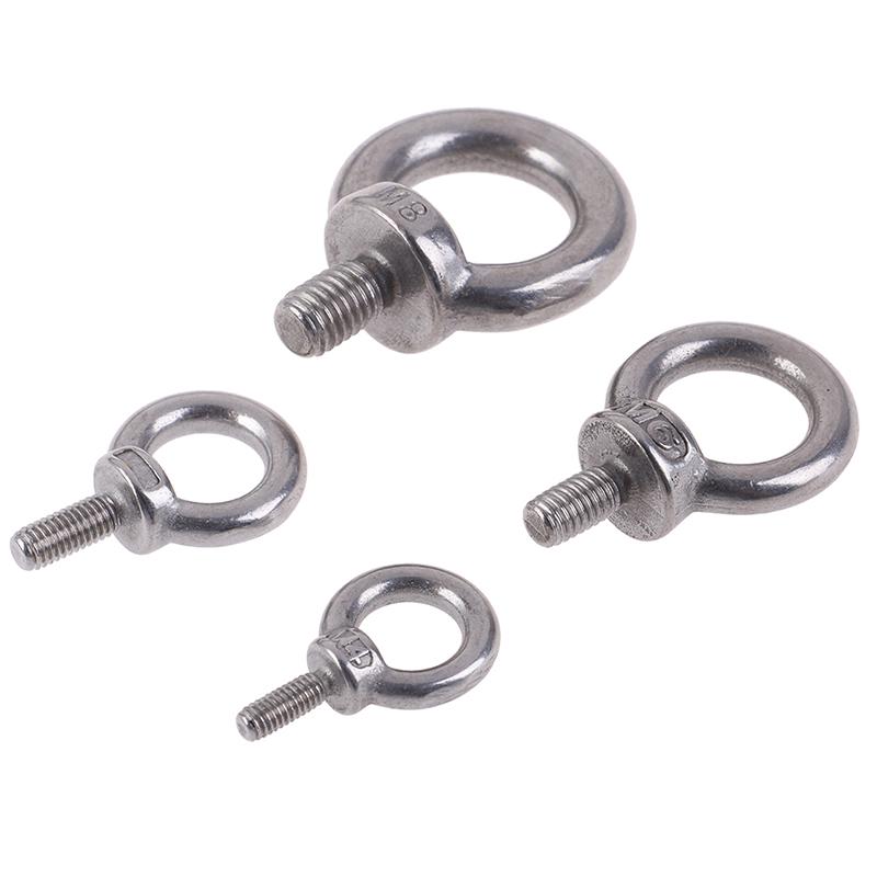 1Pc New M4 M5 M6 M8 304 Stainless Steel Marine Lifting Eye Screws Ring Loop Hole for Eyebolt Dropshipping