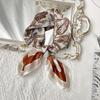 1pcs 70cm Leaf Cashew Flower Silk Scarf for Women Imitation Silk Retro All-match Headwear Bag Decoration Clothing Square Scarf