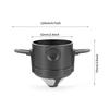 Portable Folding Hand Brewed Coffee Filter Dripper Cone for Drip Coffee and Tea with Stainless Steel Holder No Filter Paper
