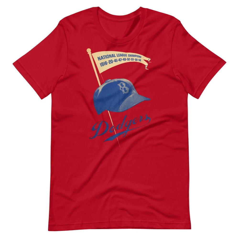 1956 Brooklyn Dodgers Baseball Vintage Style Tee Short-Sleeve Unisex T-Shirt