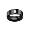 12 Zodiac Ring Aries Taurus Gemini Cancer Virgo Libra Scorpius Sagittarius Capricornus Wedding Stainless Steel Rings Jewelry