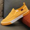 Large Size Men's Canvas Shoes Lightweight and Breathable Casual Slip-On Loafers Wide Cloth Shoes Old Beijing Cloth Shoes