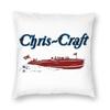 Chris Craft Square Pillowcase Polyester Linen Velvet Printed Zip Decorative Home Cushion Cover