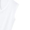 Inner Sleeveless Cooling Set of L [Gunze] Tops, V-neck Shirt, Milling, 2, Men's, White,