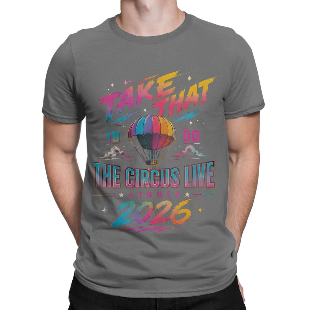 Printed Take That The Circus Live Tour 2026 T Shirt For Unisex Unisex 100 Cotton Tee Shirt Short Sleeve Clothes